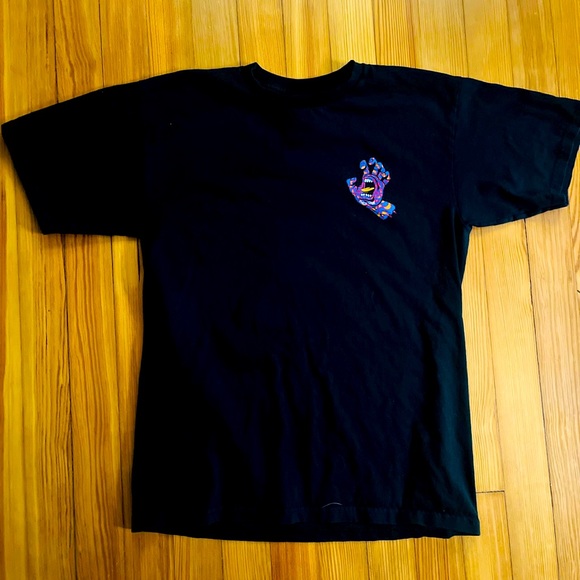 Black Medium Santa Cruz T-shirt - Picture 2 of 4